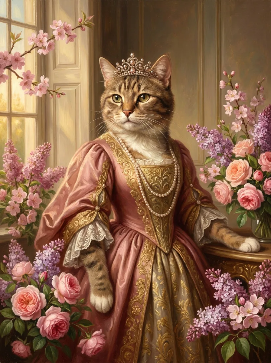 Custom Pet Portrait — Mother's Day Gift: example portrait