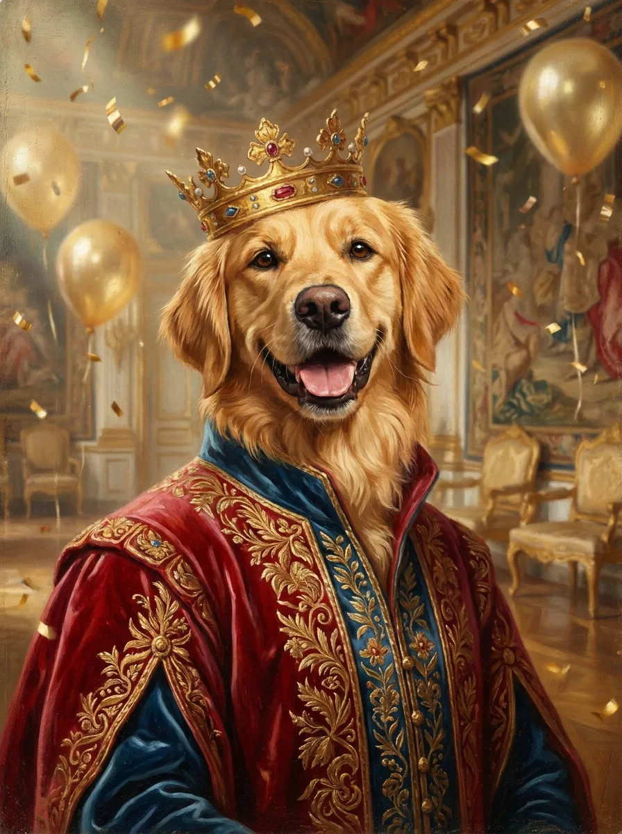 Custom Pet Portrait — Birthday Gift: example portrait