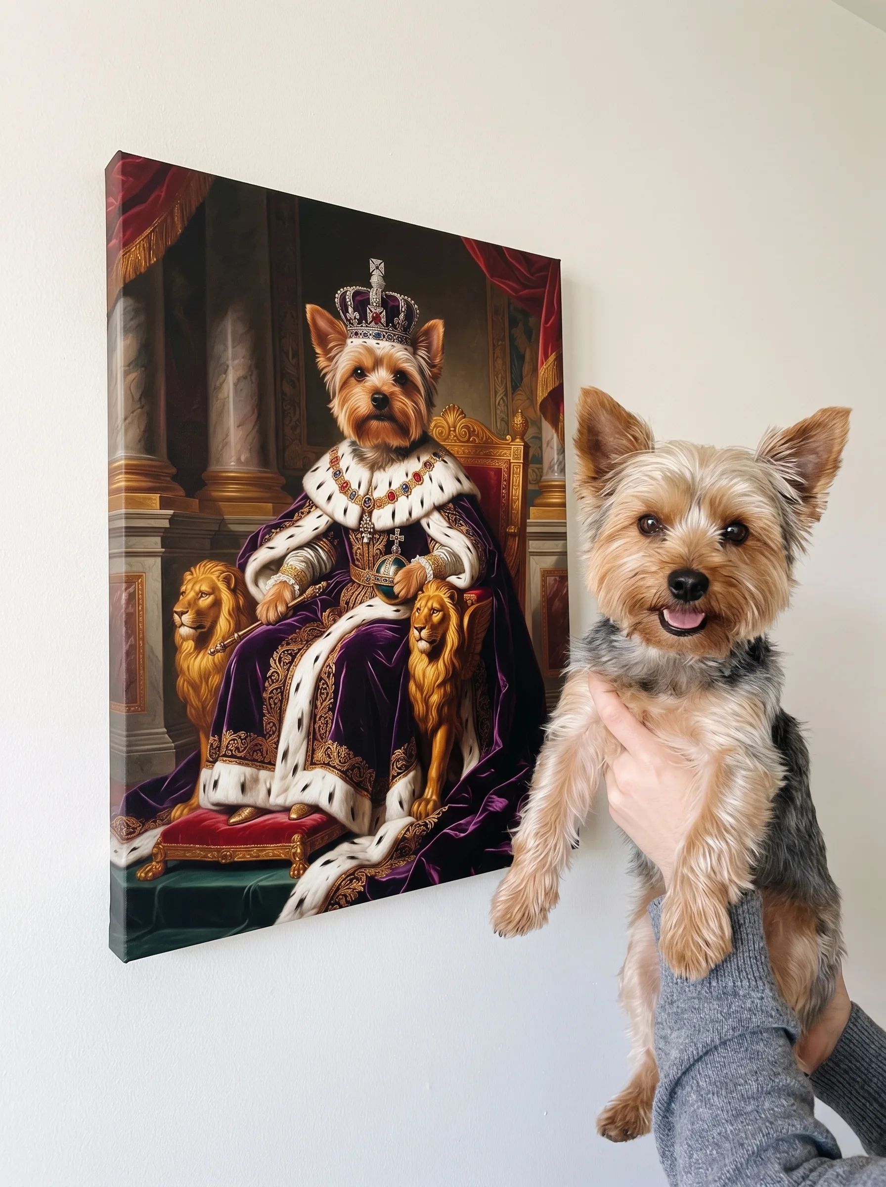 The Emperor printed as a gallery-wrapped canvas and hung on a wall